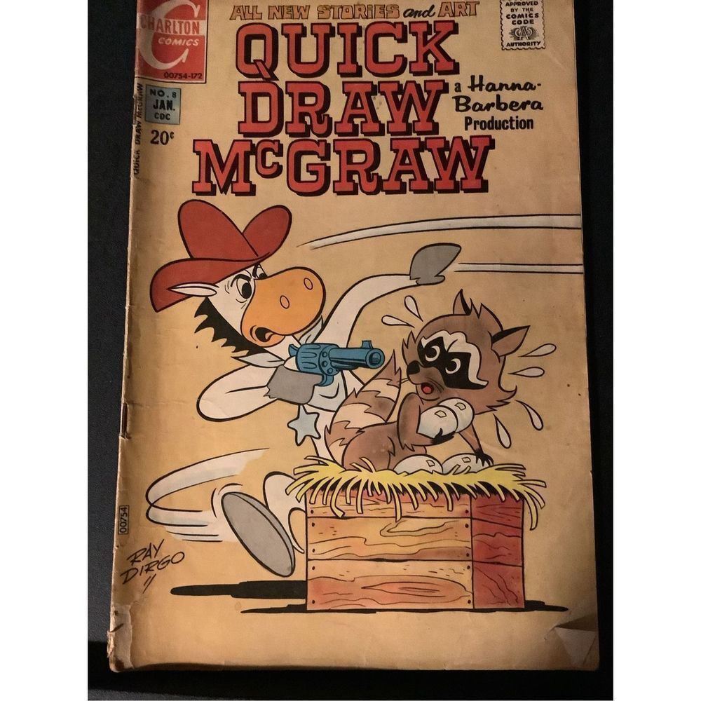 1972 Charlton Comics Quick Draw McGraw Issue No 8